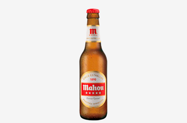 Botellín de Mahou El Rincón del Ángel