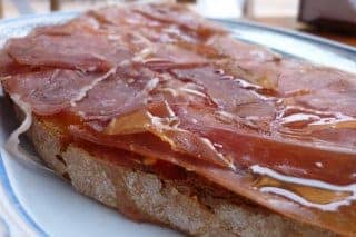 Jamón Ibérico con Tomate